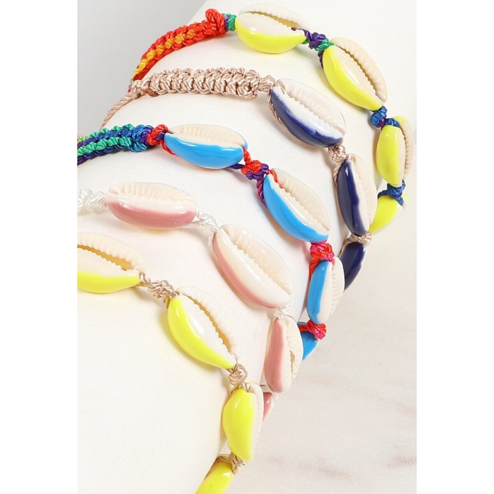 Cowrie Shell Braided Bracelet
